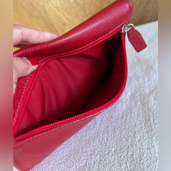 BALLY red envelope style  clutch  wallet - Picture 9 of 13